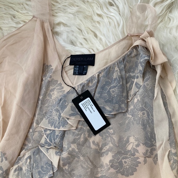 DEREK LAM Silk Printed Top - Picture 7 of 10